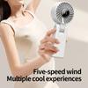 YL11 New Handheld USB Fan Mini Portable Foldable Ultra Silent Home Dormitory External Neck Digital Display Small Fan