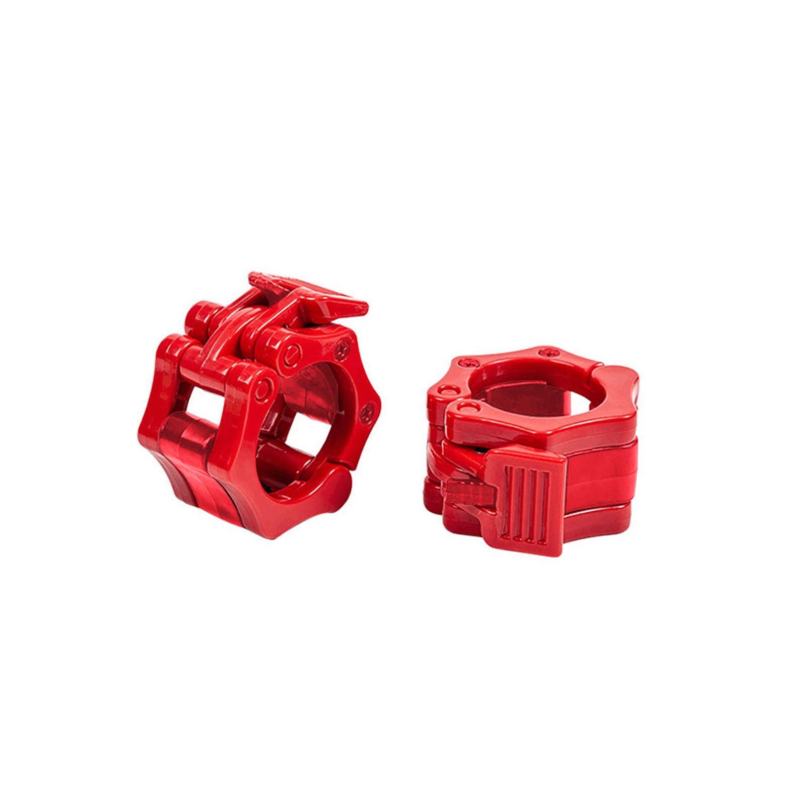 

A Pair Of Locking Standard Barbell Lock Clip Weightlifting Fitness Bodybuilding Barbell Buckle 25MM красный