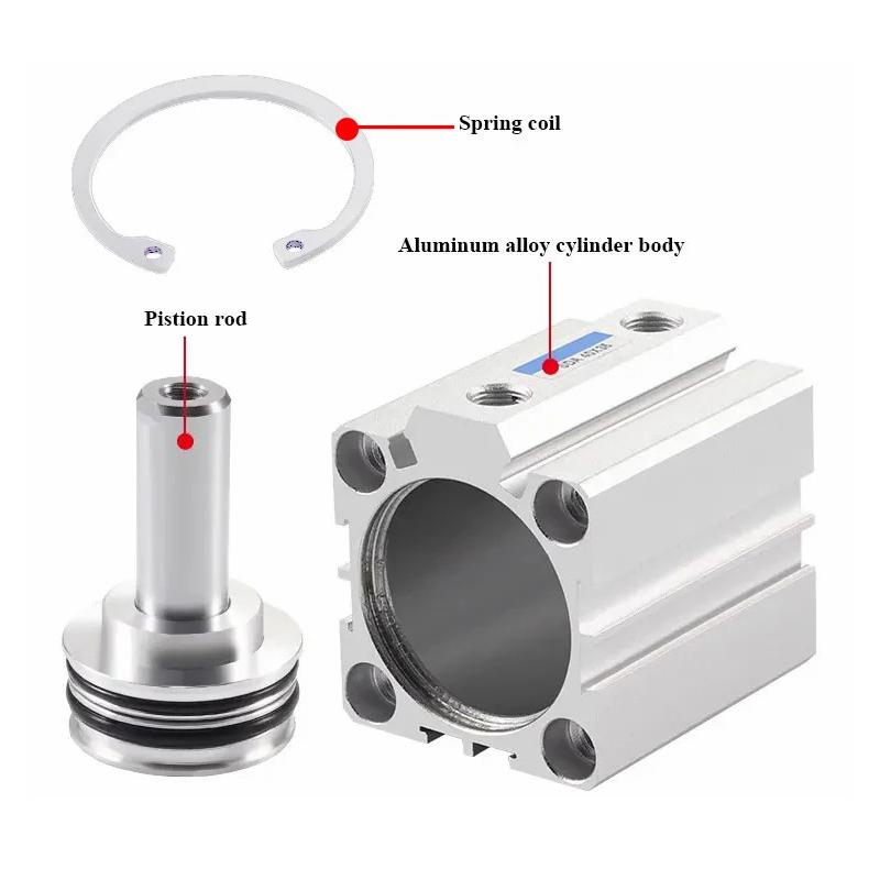 SDA Thin Cylinder Small Pneumatic 20/25/32/40/50/63/80X10X15X30X60 Cylinder Collection
