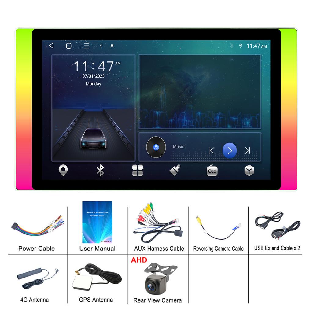 11.5"  Universal Android Οθόνη Ασύρματο Carplay Αυτοκινήτου Video DVD Player Universal Κεντρική Μονάδα GPS Carplay 5G Wifi BT5.4