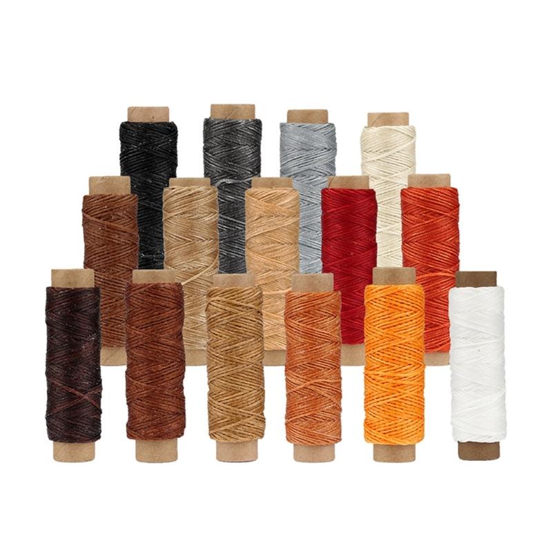 Multifunctional Waxed Thread Stitching Thread Leather Sewing Waxed Thread for Bookbinding Shoe Repairing Leather Project 1