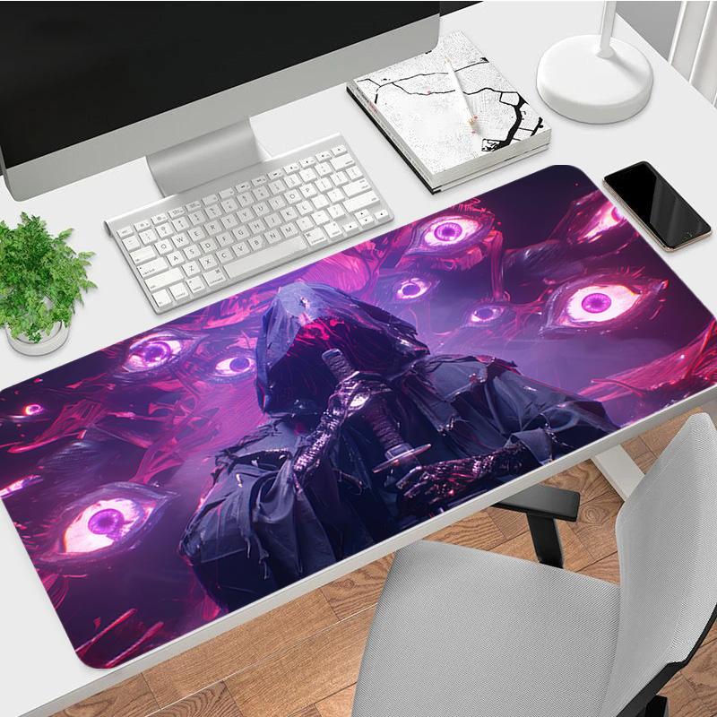 Eyes Darkness Xl Gaming Mouse Pad Nonslip Rubber Base Stitched Edge Waterproof Desk Mat For Pc Laptop Gamer Office Computer Accessories C929259
