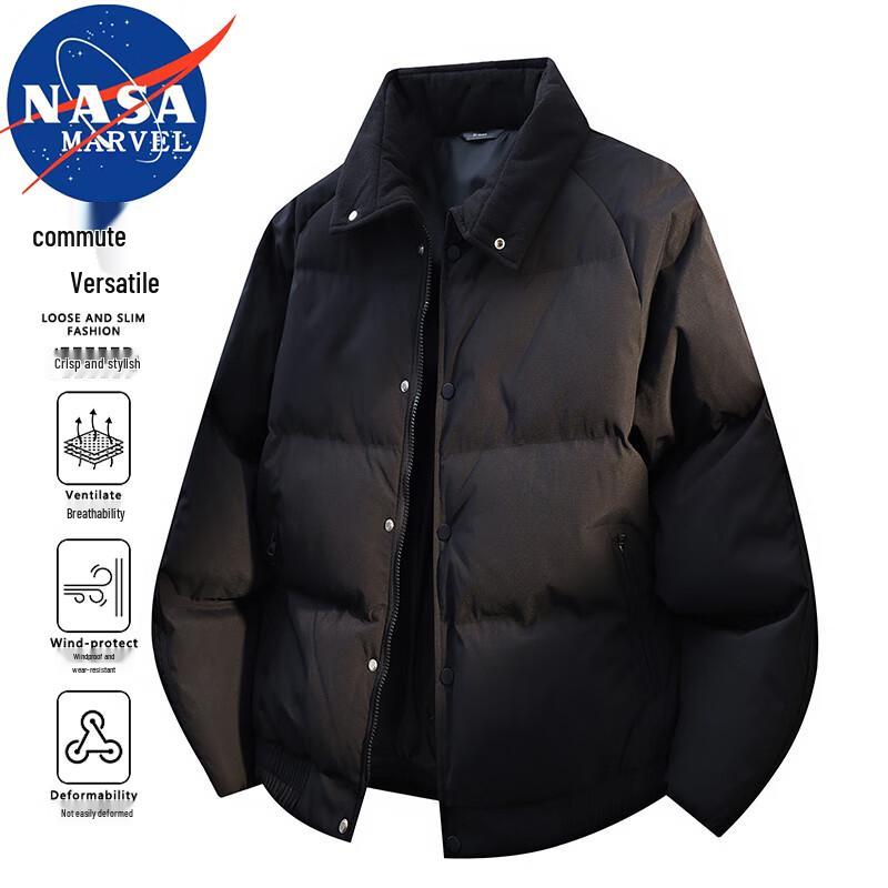 NASA MARVEL Men's Hooded Padded Jacket