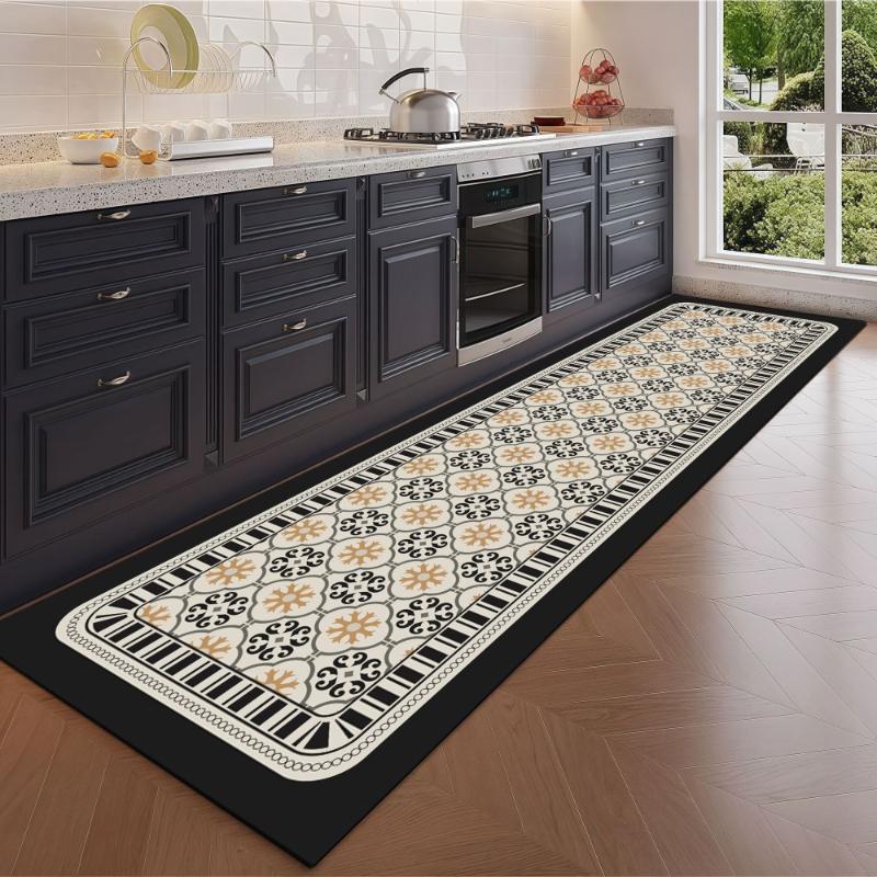 Küchenbodenmatte Schlafzimmer Wohnzimmer Lang Bettseite Flur Diele Weicher Waschbarer Teppich Rutschfest Badezimmer Eingang Fußmatte Tapis