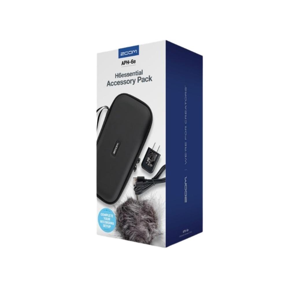 ZOOM H6 Essential Accessory Pack APH-6e Hairy Windscreen Case USB Type-C Cable AC Adapter Outdoor Recording Music Production Genuine Set