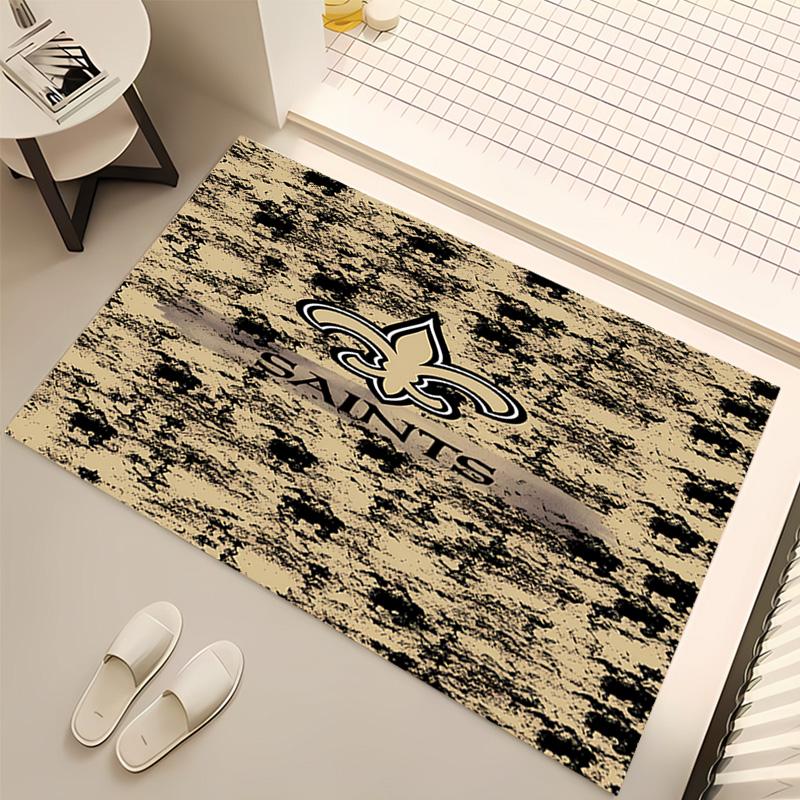 New Orleans Saints logo Print Area Rug - Soft,Washable Non-Slip Indoor Mat,Living Room,Home Office Decorative Rug