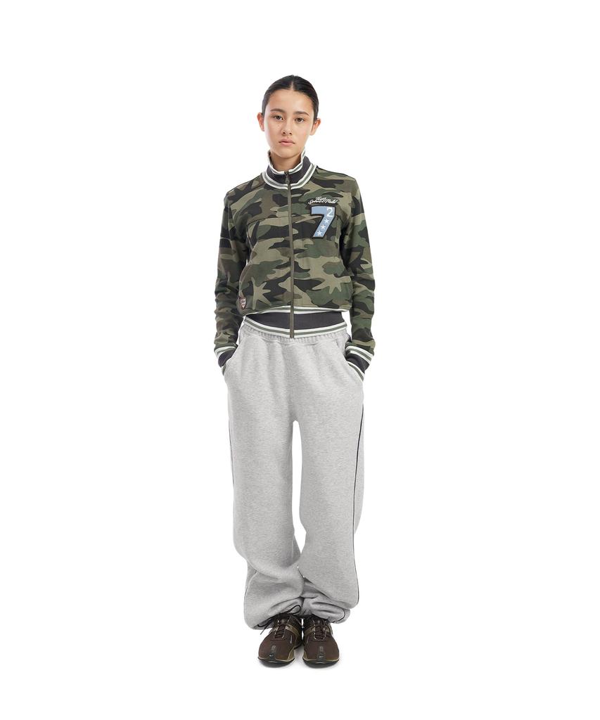 Sun Love Crescent Brushed Sweatpants Heather Gray