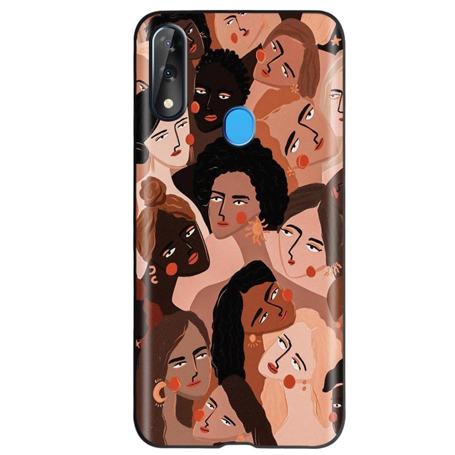Etui do ZTE Blade V10 Modny Wzór Kwiatowy Serce Etui na Telefon do ZTE Blade V10 Vita V 10 Czarne Silikonowe Miękkie TPU Zderzak