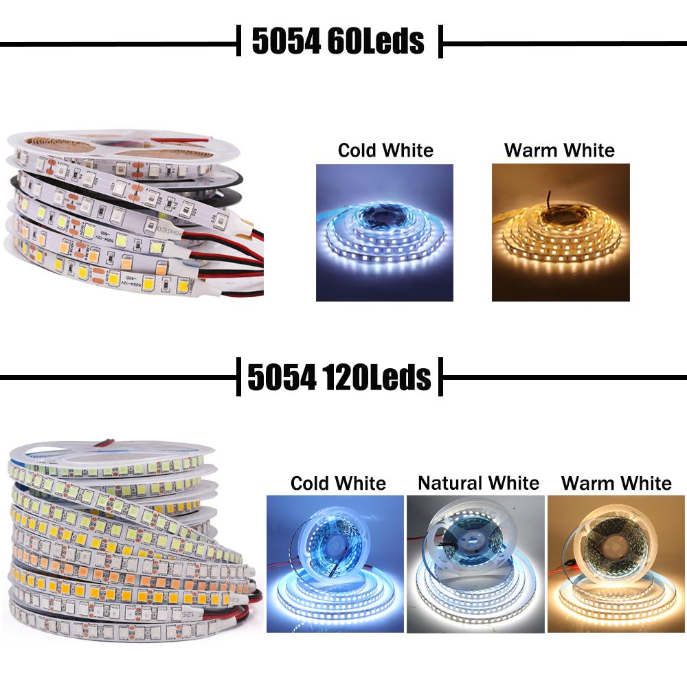 5M RGB LED Strip Light 12V Flexible LED Tape 5050 5054 60/120Leds Ribbon Rope Light Waterproof Stripe Light Diode Tape for Decor