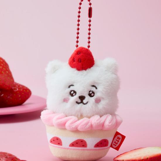 Плюшевый брелок BT21 Клубничный тарт RJ