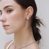 Silver Pearl Earrings Floret RA26B83T