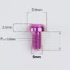 1 PC Various Color M5 X 8 9 10 12 14 16 18 20 25mm GR5 Titanium Alloy A2 Mushroom T25 Torx Head Screw Bolt for Bike DIY