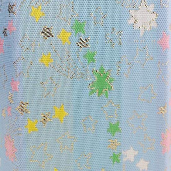 Pet Urn Cover, Hexagonal Bag, 2.3 Inch, Shooting Star Pattern, Single Item, Posthumous Name Sticker, Photo Sticker, Bone Bag, Cover Only (Blue)