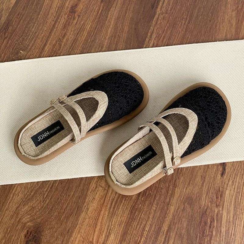 Pregnant women's shoes summer outer wear bag head sandals women's summer non-slip foot swelling cold slippers during pregnancy third trim