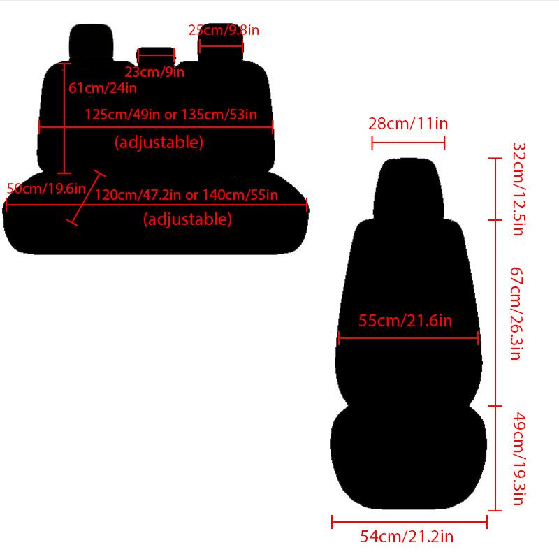 Five Seats Premium PU Leather Full Car Seat Cushion - Coprisedile per tutte le stagioni, universale, rimovibile, impermeabile e facile da pulire, senza imbottitura
