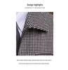 Men's Retro Houndstooth Zipper Jacket - Autumn/Winter Casual Waist-Cinching Lapel Design