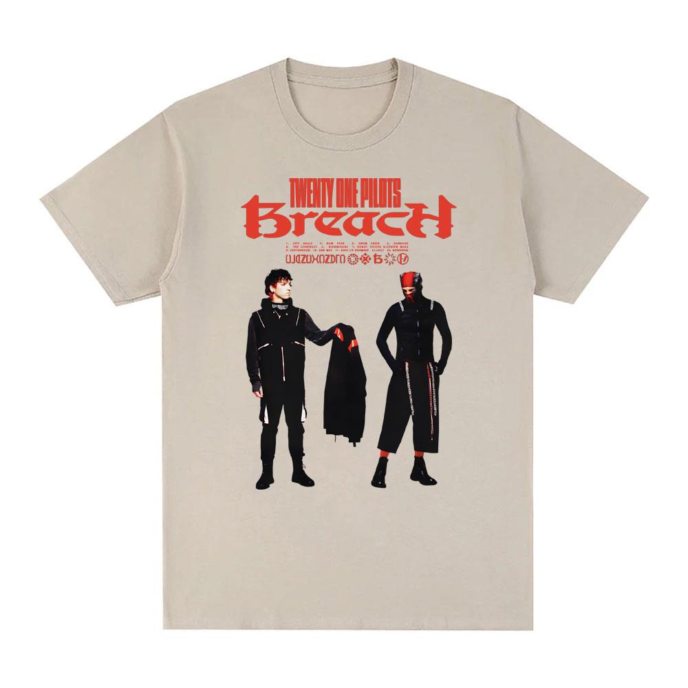 Twenty One Pilots- BREACH T Shirt 2025new Short Sleeve Singer's Same StyleTee-shirt Graphic Printing High Quality Summer Tshirt