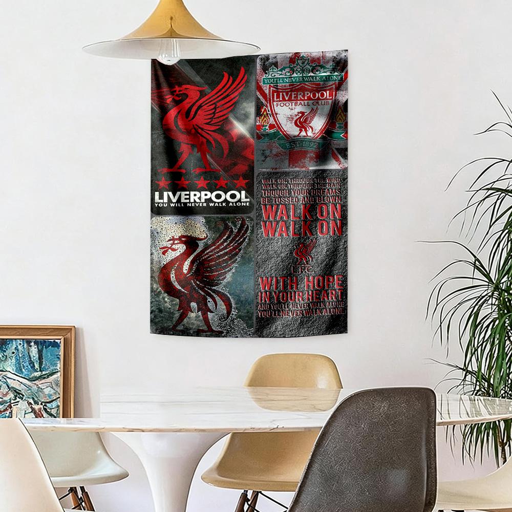 Liverpool Football Club Wall Decor Tapestry Art For Pet Memorial Birthdaywedding Party Backdrop Family Gift
