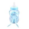 Lot de 30 jolies boîtes à bonbons en forme de biberon, bleues, pour la décoration d'événements, de baptêmes et de fêtes.