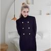 Girl Solid Color Coat With Stand Collar For Winter Casual Fashion Womens Outerwear