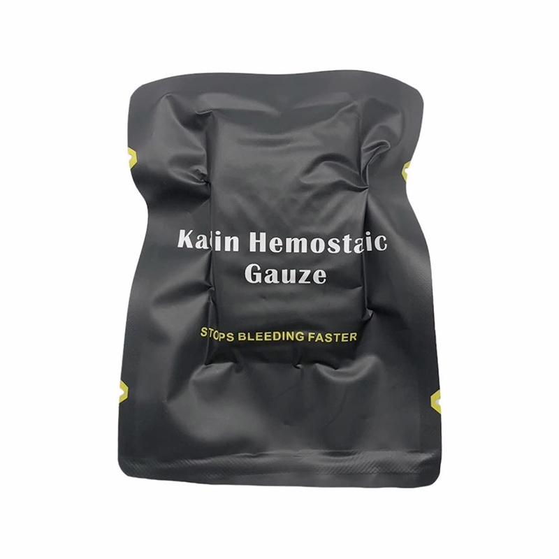 Hemostatic Kaolin Gauze Combat Emergency Trauma Z-Fold Soluble For Ifak Tactical