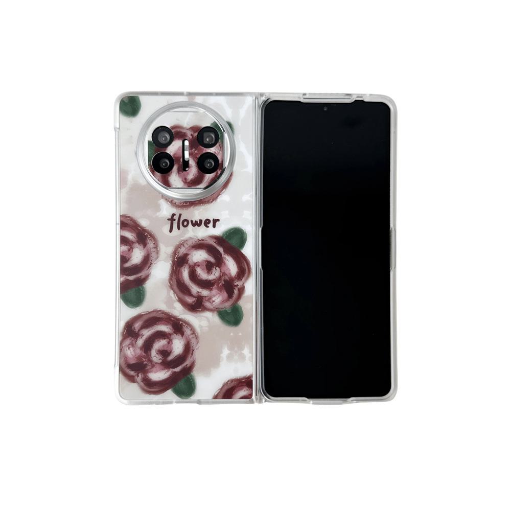 

Spring Flower Collection Folding Left and Right Transparent Edge Protective Cover for Huawei MateX3 and MateX5 Huawei MateX3