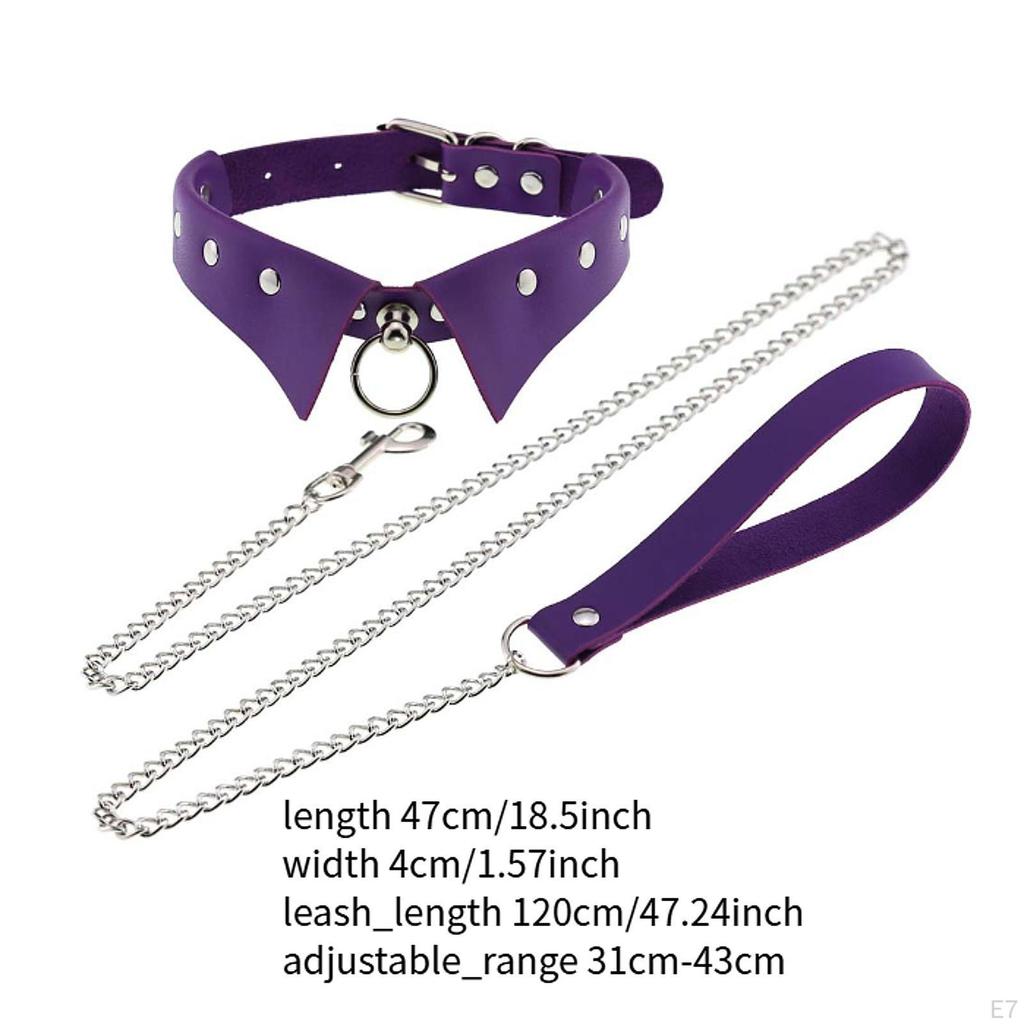 Gothic Rock Choker mit Anhängern und Ringen für Damen