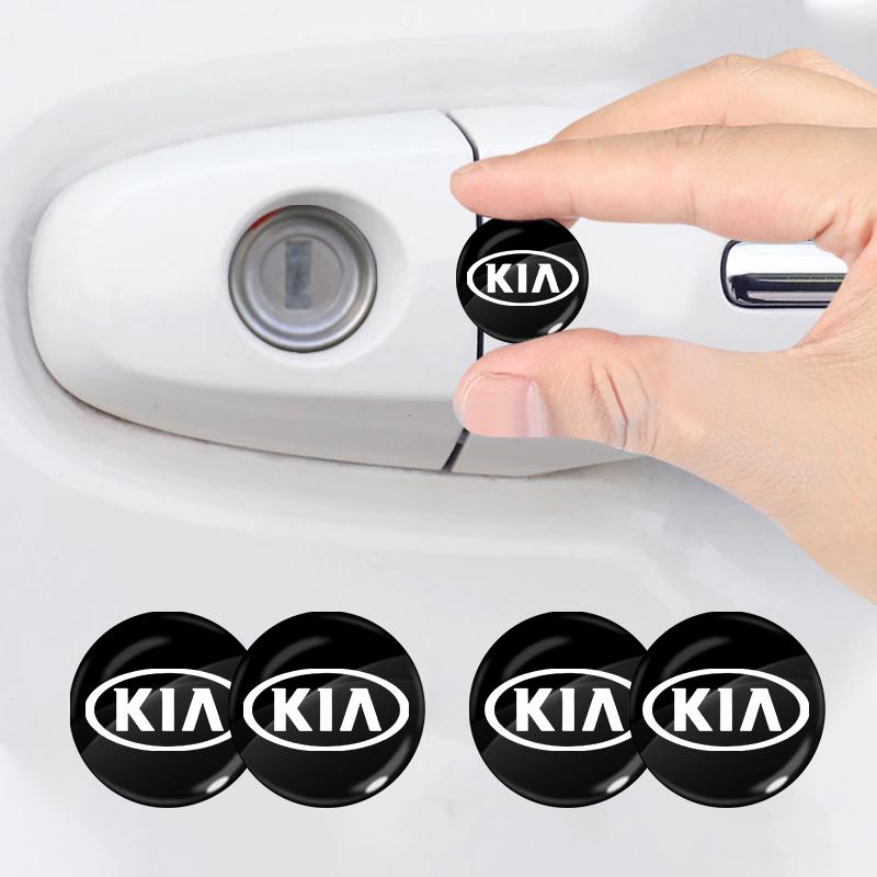 Car Lock Keyhole Stickers Door Lock Protect Car 3D Stickers For KIA Rio Ceed Sportage Sorento K2 K3 K4 K5 K6 K7 K8 Soul Opeima