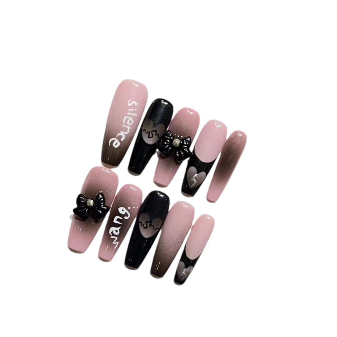 

Ношение ногтей с высококлассным ощущением лета, накладные ногти, персонализированный милый и крутой градиентный нейл-арт для горячих девушек Small S