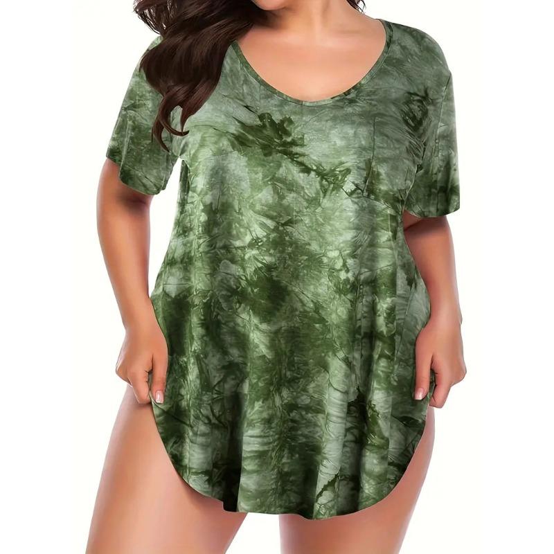 BITCED Women's Fashion Casual Short Sleeve O-Neck Blouses & Shirts