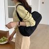 Fashionable Canvas Underarm Round Bucket Bag For Women Ideal For Daily Use