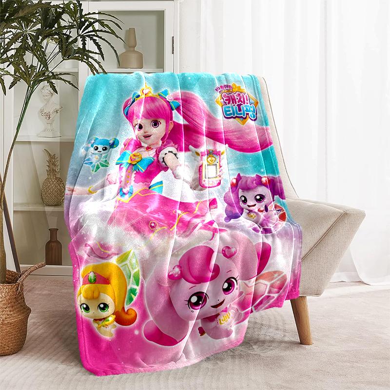 1pc Blanket Catch! Teenieping Print Design, Lightweight Blanket for Sofa, Bed- Soft &Warm, Gift for All Seasons like Christmas, Halloween