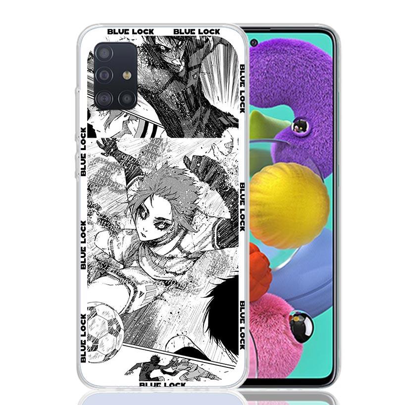 Anime Blue Lock Phone Case for Samsung Galaxy A52 A51 A50S A12 A22 A32 A72 A10S A30S A31 A71 Note 20 Ultra 10 Plus S10 Galaxy A5