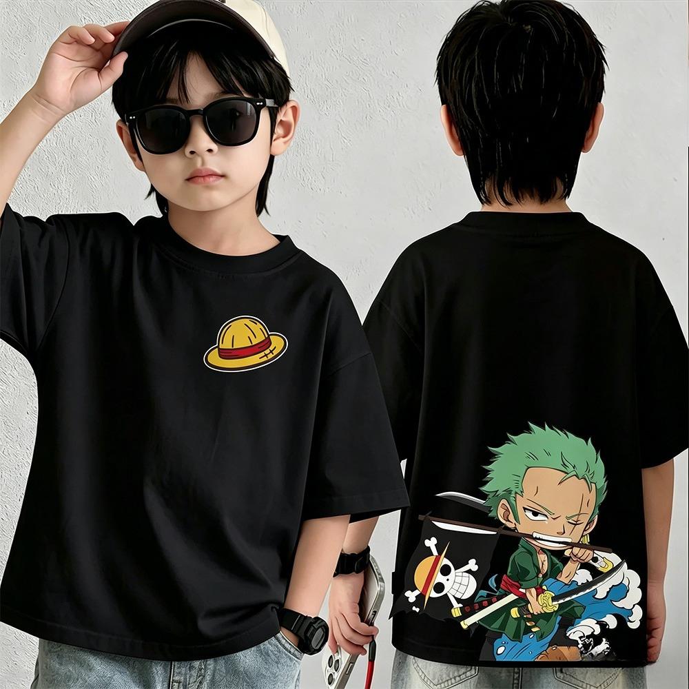Nuovo Arrivo Estivo T-shirt a Maniche Corte con Stampa Pattern unisex stampa anime casual alla moda streetwear stile Y2K
