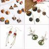 Earring Making Kit with Jewelry Hooks, Fish Hook Earrings, Backs, Jump Rings for Repair, Gifts