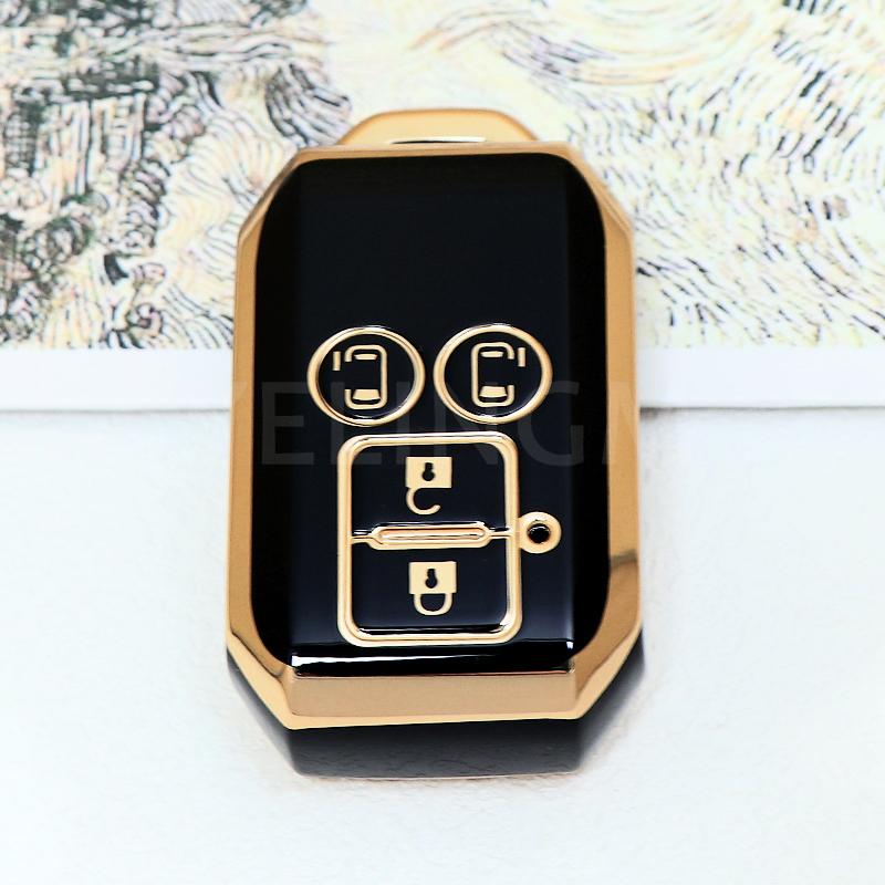 4 Buttons Auto Shell Fob Holder For Suzuki Swift Ignis Ertiga Wagon R Monopoly Car Remote Key Cover Case Keychain Accessories