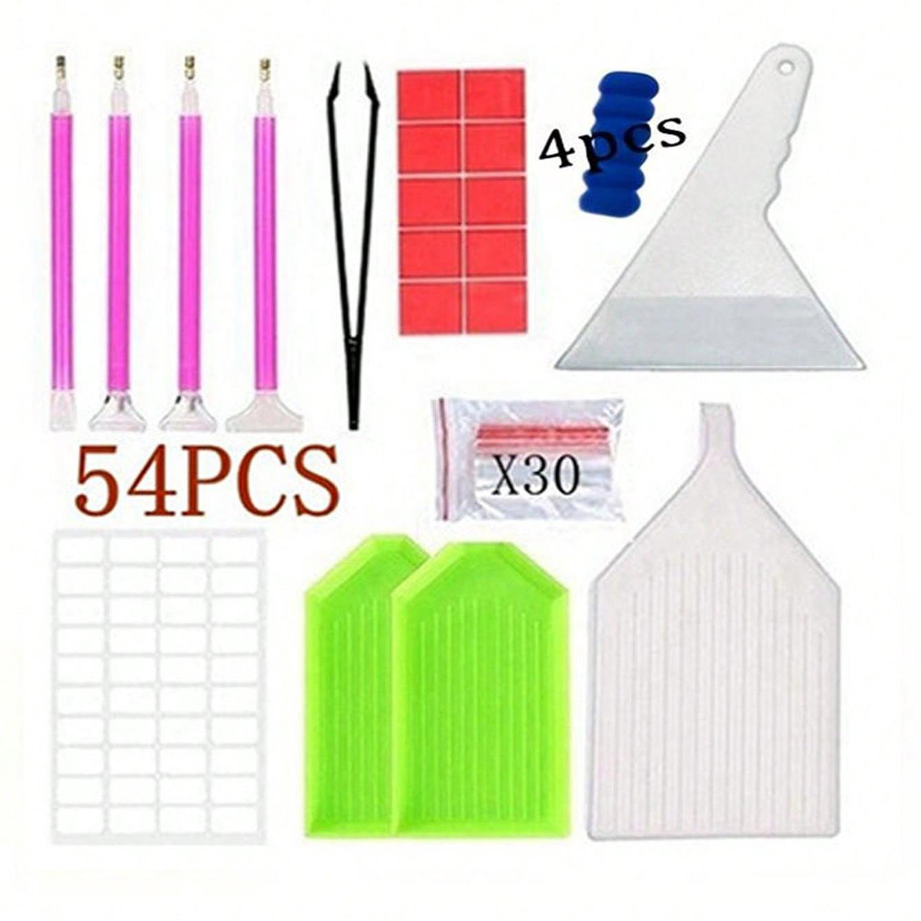 

5D DIY алмазная вышивка аксессуары и инструменты набор для алмазной живописи коробка для мозаики клей ручка комплект J-14