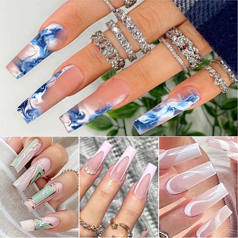 Buy Hot Manicure Max Diy False Nails Transparent Natural Color Water Pipe Design Fake Nail Tips At Affordable Prices Free Shipping Real Reviews With Photos Joom