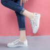Fashion Women Shoes Fashion Summer Casual White Shoes Plus Size Cutouts Lace Canvas Shoes Hollow Mesh Breathable Flats Woman Sneakers