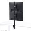 Sanwa Supply Dual Monitor Arm (Top and Bottom, Dual Screens) CR-LAC211BK
