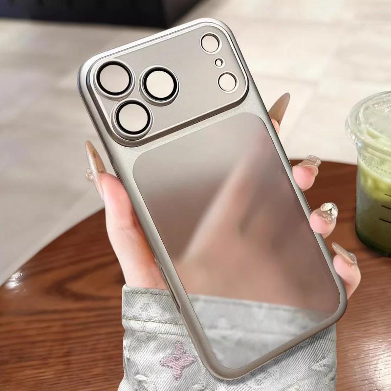 Slim Matte Electroplated IPhone 16 Pro / 17 Max Case With Built-in Lens Cover Shockproof Silicone Men Women Daily