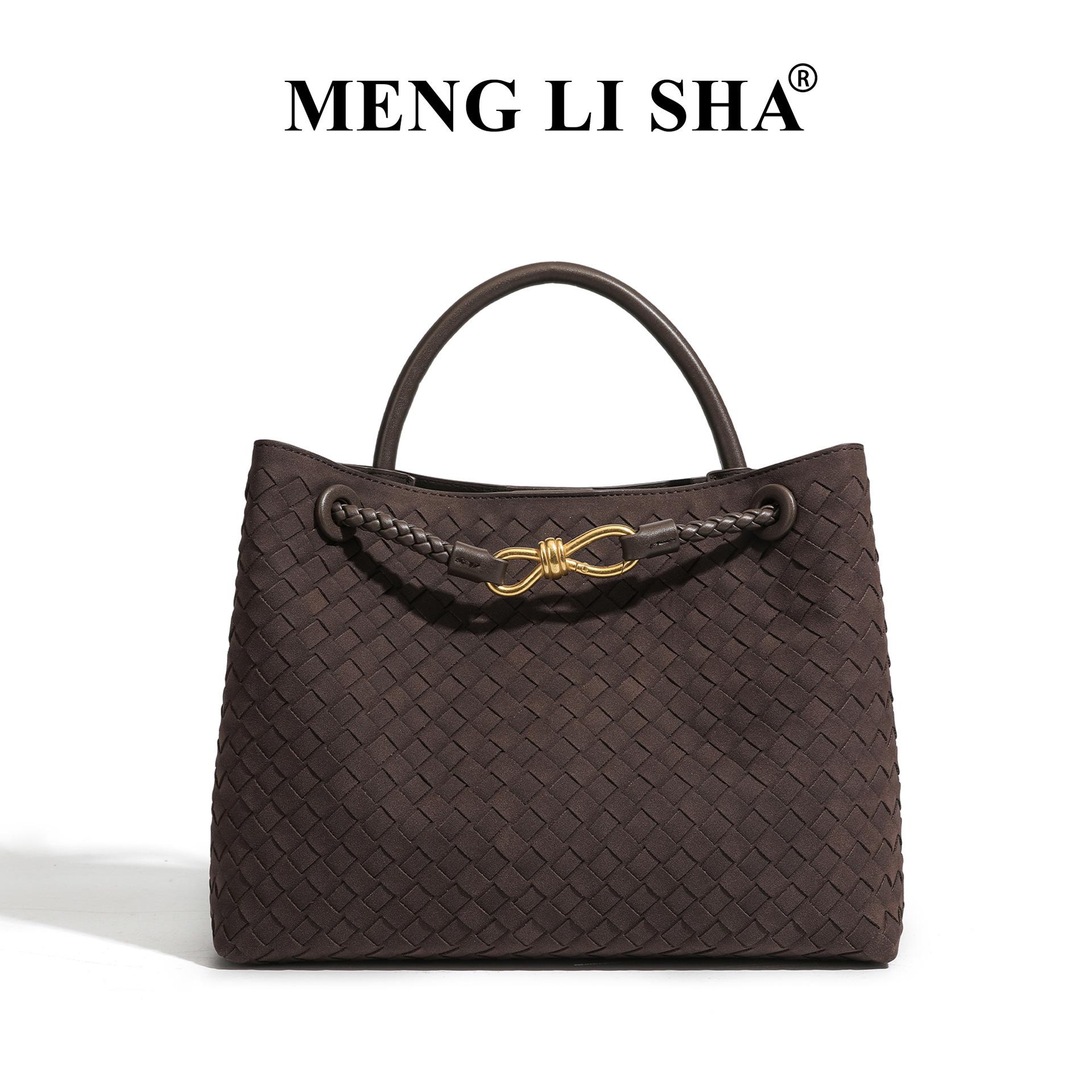

Advanced Suede Woven Bag, New Versatile Commuting Bag, Large Capacity Single Shoulder Crossbody Tote Bag, Fashionable Handbag кофейный