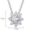 Avance Flower Stone Earrings Necklace with Zirconia for Women (Necklace)