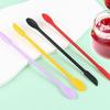 10Pcs Small Silicone Double Tip Cosmetic Spoons Makeup Spatulas Scrapers for Scraping Container and Lotion Bottles