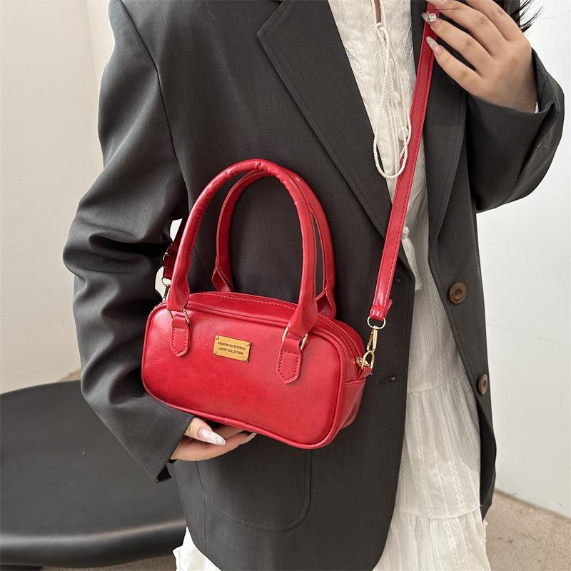 Bag Women's New Fashion Retro Simple Versatile Messenger Bag Niche Retro Handbag Shoulder Bag