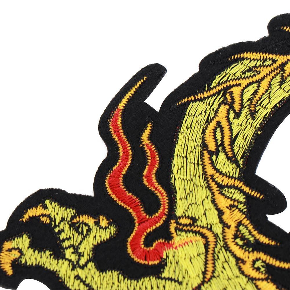 Golden Embroidery On Clothes Punk Jeans Applique Clothing Accessory DIY Patch