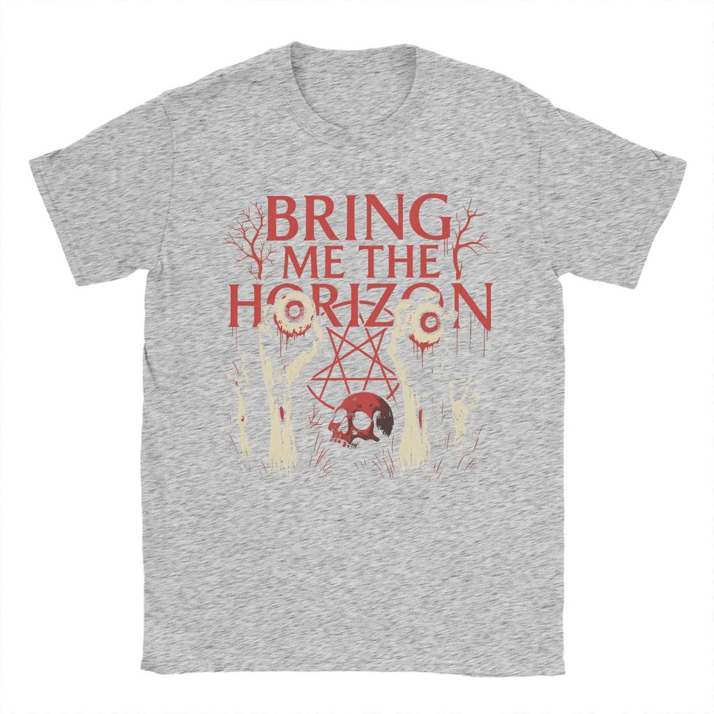BMTH Bring Me The Horizon Metalcore TShirt Men Fashion Cotton Tee Shirt O Neck Short Sleeve T Shirts S4XLClothing
