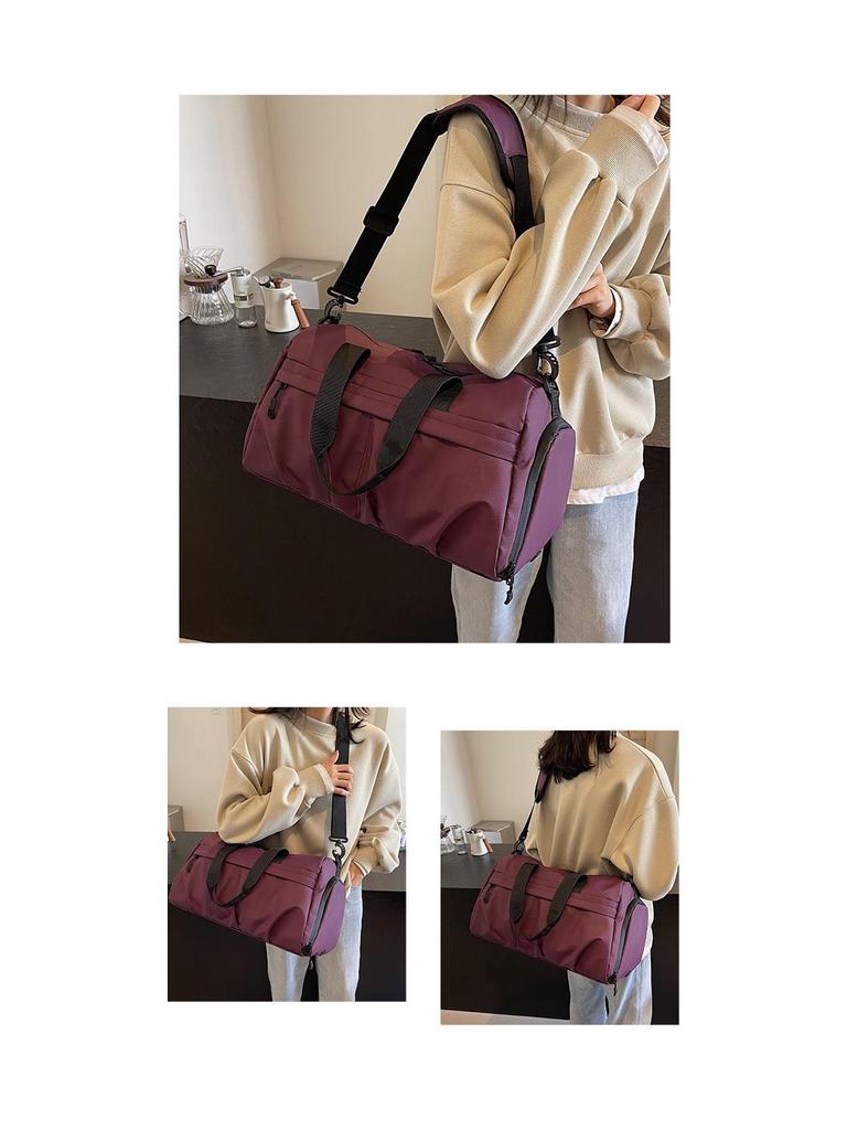 Reisetasche mit großem Fassungsvermögen, Nass-Trocken-Trennung, Schuhfach und Kofferbefestigung