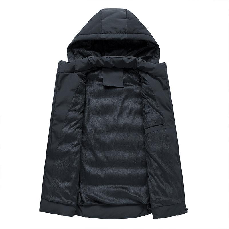 Winter Mens Warm Jacket Sleeveless Vest Man Fleece Lined Vest Hooded Coats Men Windbreaker Padded Waistcoats Clothing