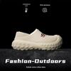 Men's Winter Cotton Slippers: Non-Slip, Warm, Heel Wrap, Soft Sole, Waterproof with Fur, Outdoor Wear